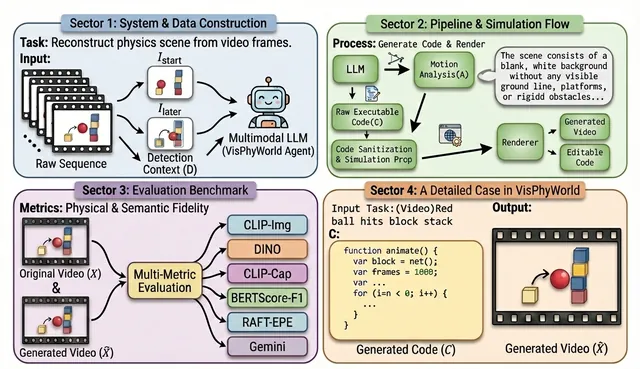 Preview of VisPhyWorld: Probing Physical Reasoning via Code-Driven Video Reconstruction